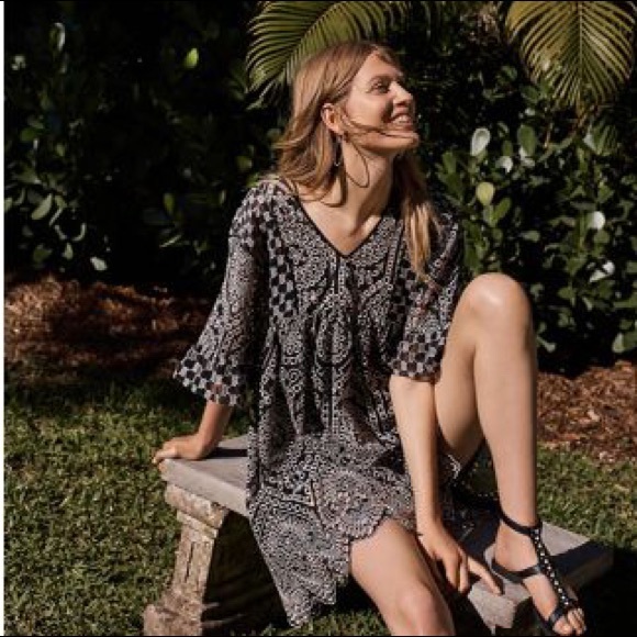 Anthro Akemi + Kin Brooke Eyelet Swing Dress - Picture 3 of 13